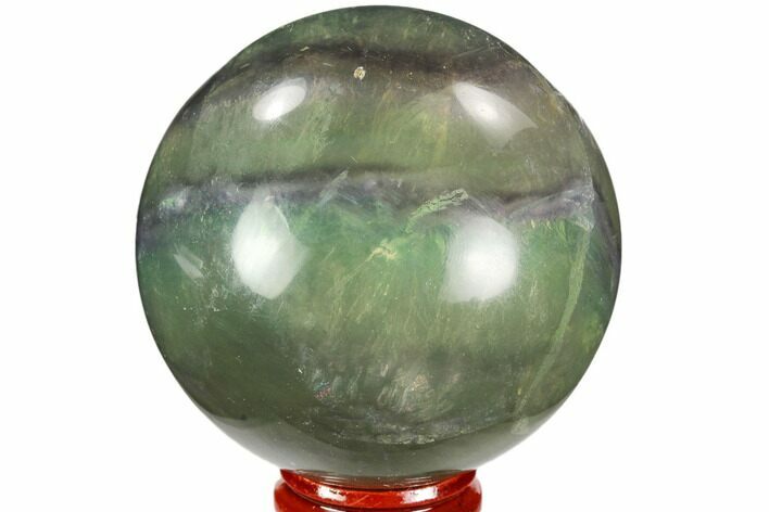 Colorful, Banded Fluorite Sphere - China #109644